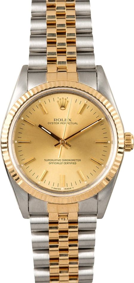 rolex oyster band two tone|rolex oyster perpetual 23k 30m.